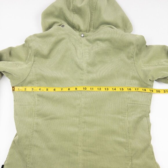 Patagonia Cordwarmer Jacket Women's Small Snap Fleece Lined Green Hooded 27145 - Picture 12 of 14